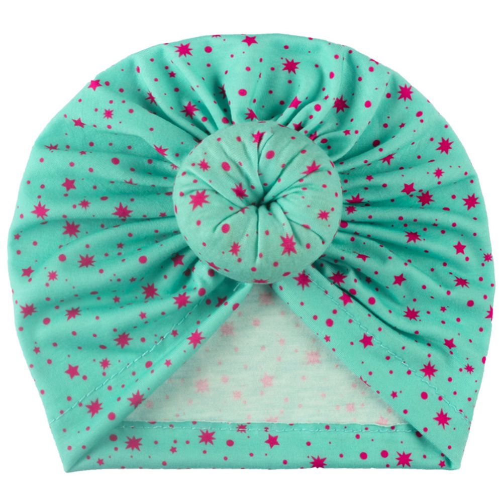 Fashion Baby Star Bun Knot Stretch Comfortable Turban Cap Head Wrap Headwear