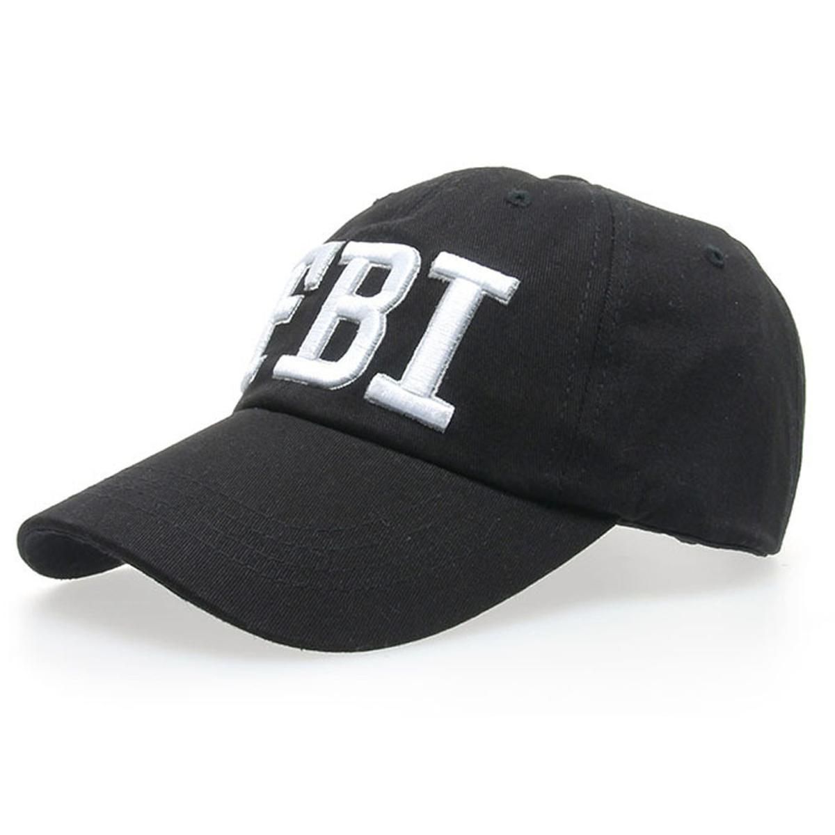 Snapback Summer Baseball Caps Women Men FBI Letters embroidery Denim Baseball Snapback Hip Hop Flat bone casquette