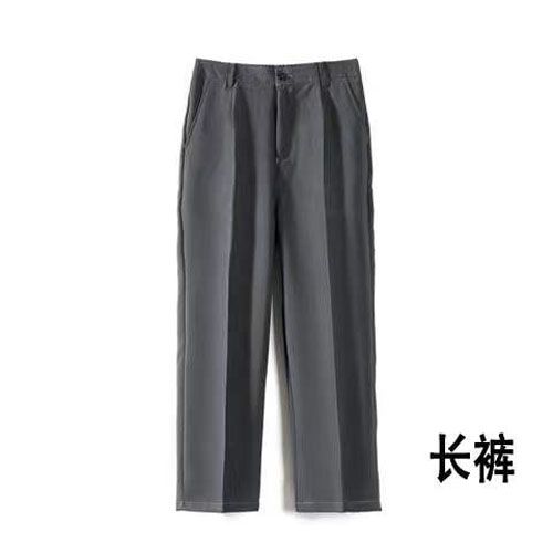 2021 Men's Western Trousers Loose Korean Fashion Wide Leg Pants Thickening Plush Casual Pants In Warm Black/grey Suit Pants