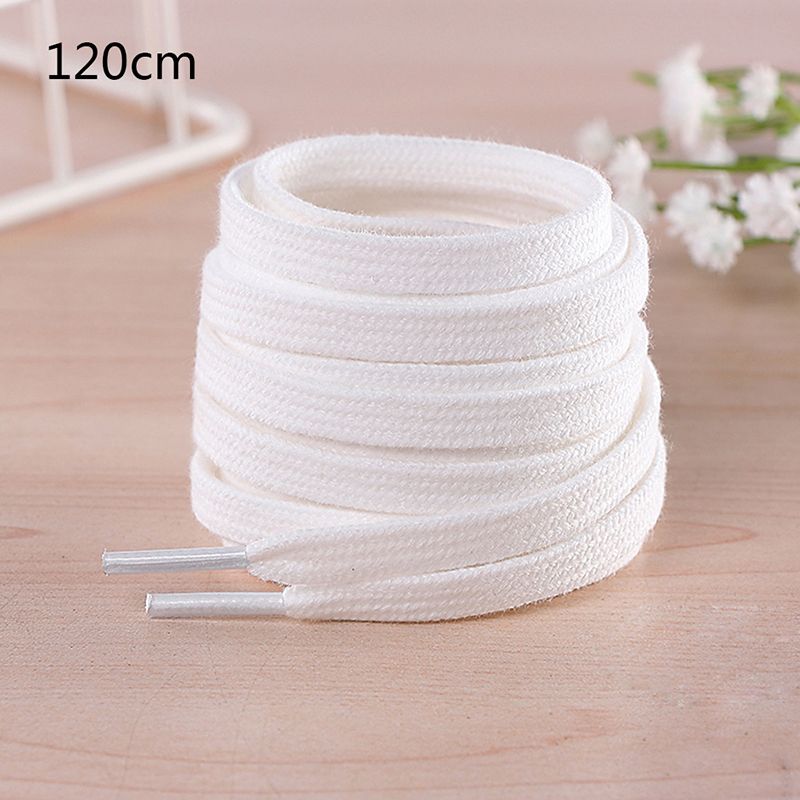 1Pair 100CM/120CM/140CM/160CM Cotton Thick Flat Shoelace Sports Casual Shoe Lace