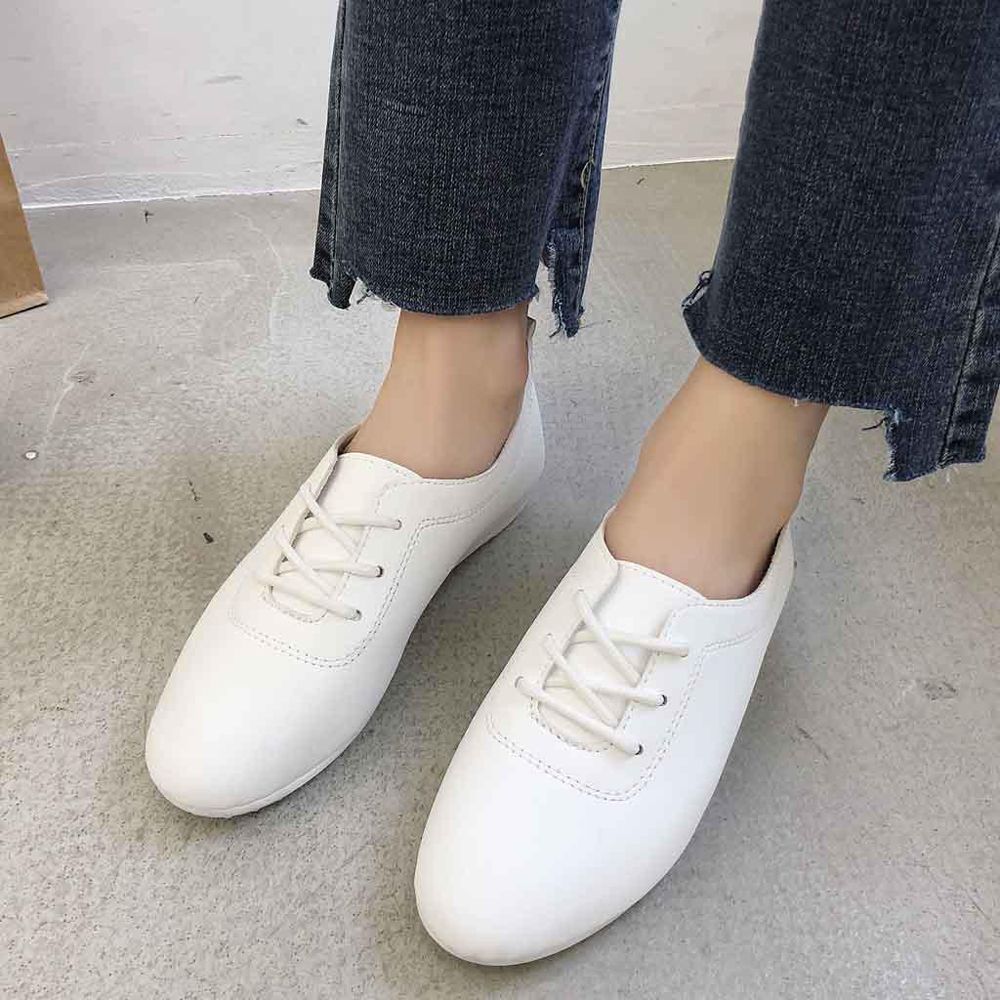 Women's Fashion Solid Color Flat Shoes Casual Single Shoes Wild Women's Shoes