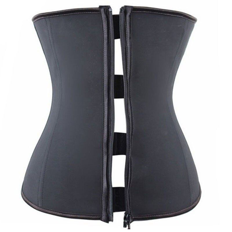 Latex Body Shaper Girdle Waist Trainer Steel Boned Modeling Belt Tummy Control Shapers Slimming Shapewear Cincher