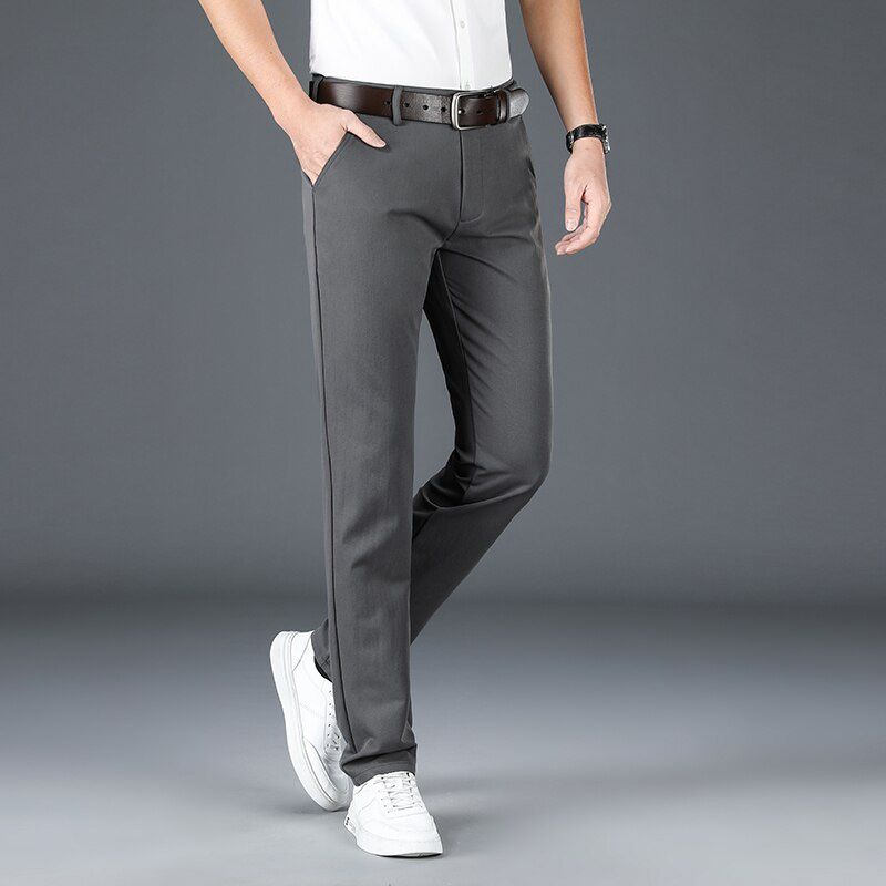KEZONA  Men's Suit Pants Casual Office High Quality Trousers Business Pants Men Dress Trousers Man Dress Pants 6 Colors