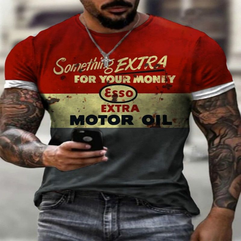 Men's Round Neck T-Shirt 3D Printing Osmanthus Pattern Design Short Sleeve Loose Street Fashion Shirt 2021