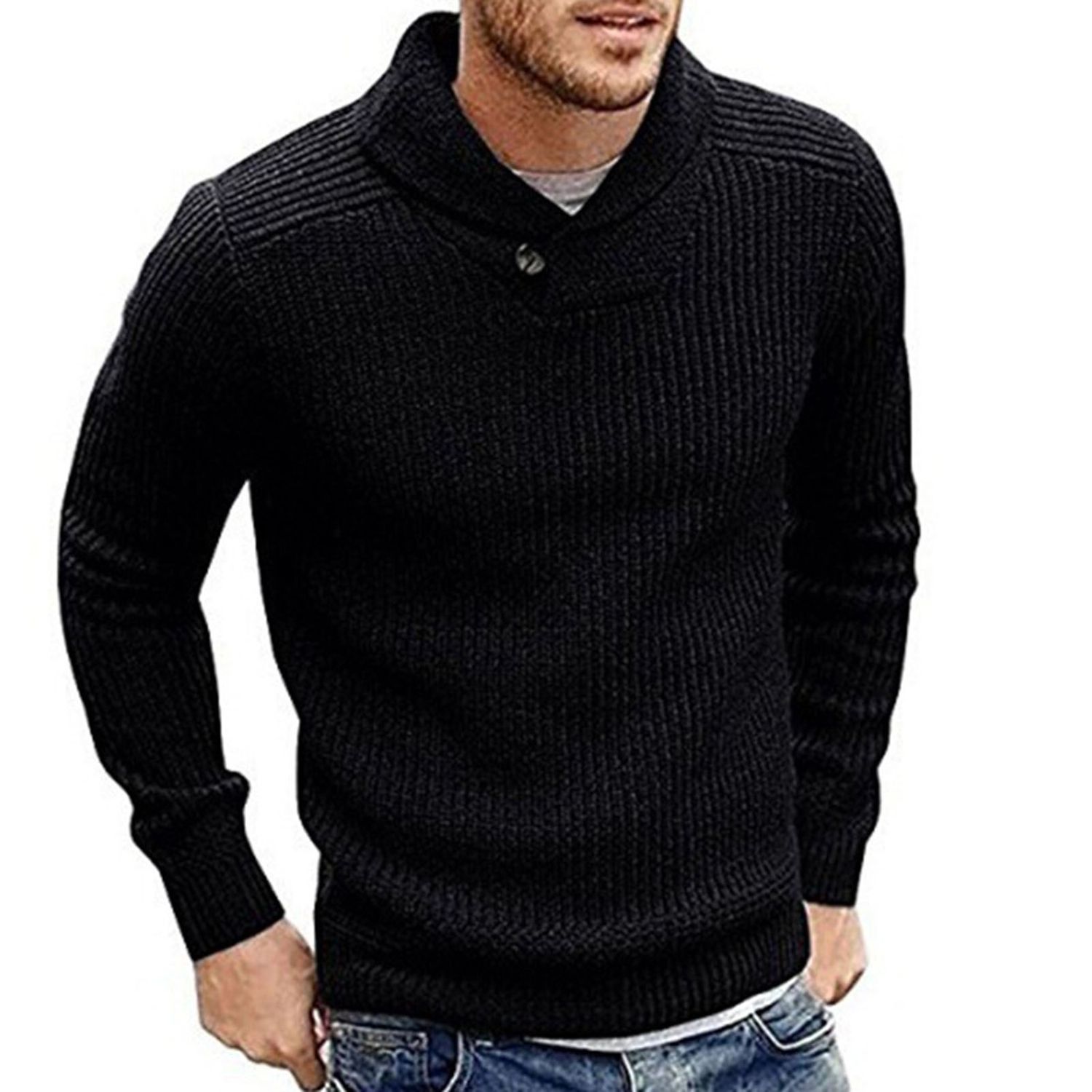 Men Sweater Long Sleeve Business Autumn Sweater