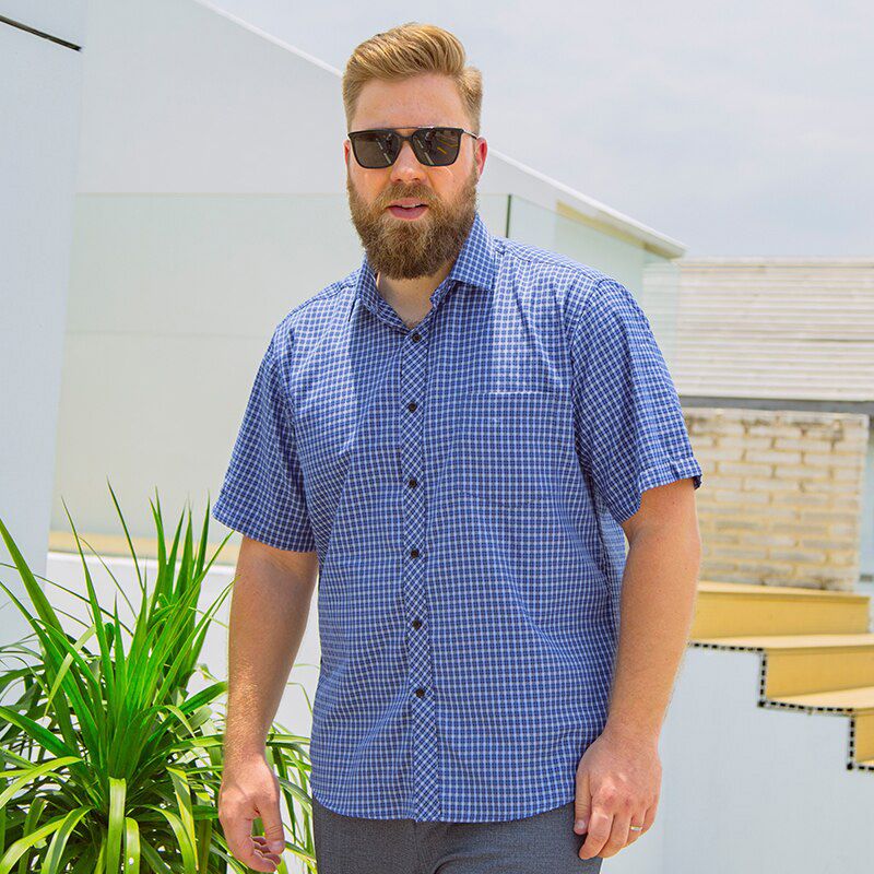 summer men dress shirt short sleeve plus size big 8XL shirt wedding 9XL 10XL 12XL formal office shirts Business navy blue purple
