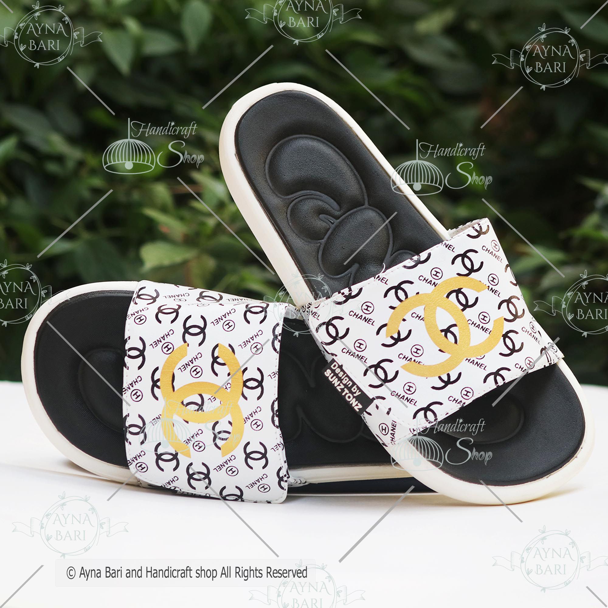 New Collection Slides Slipper CG CHANEL Slides High Quality Light Weight Slides Slippers Sandals [Handicraft Shop]