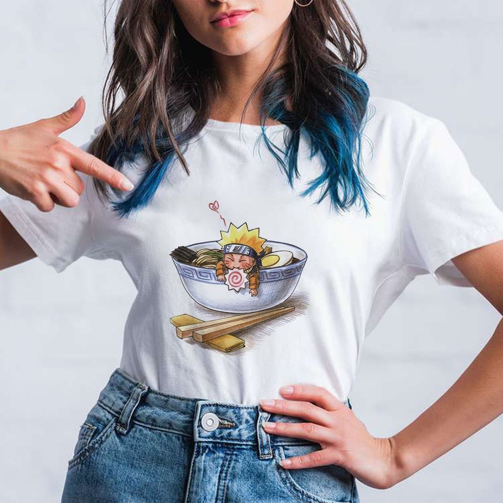 Ninja Anime Women Tshirt Uni Aesthetic O-Neck T Shirt Female Streetwear Cotton T-shirts Casual Tee Tops