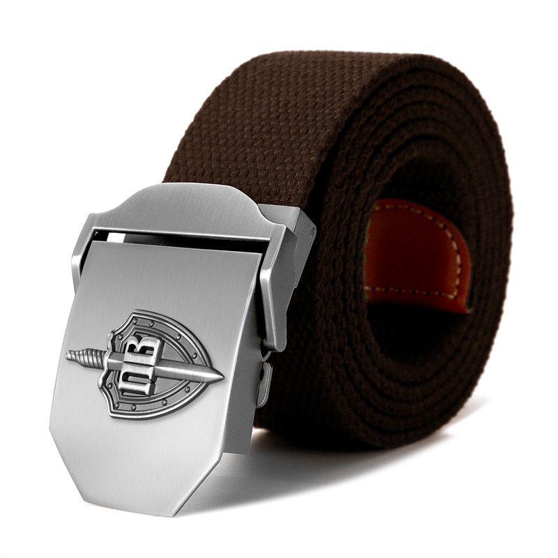 New Men & Women High Quality Belt 3D Russian Border Guard Troop Buckle Military Belt Strong Luxury Jeans Canvas Tactical Belt