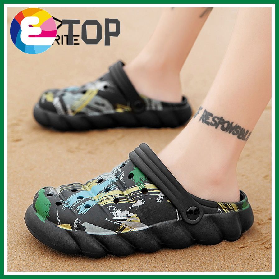 Slippers for Men Flip Flops Summer Beach Sandals for Men Lazy Half Slipper