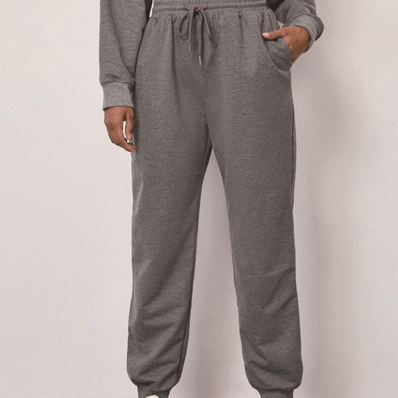 Women Casual Sport Pants Spring Autumn Solid Loose Lace-up Long Trousers Sweatpants Female Running Pantalones Mujer