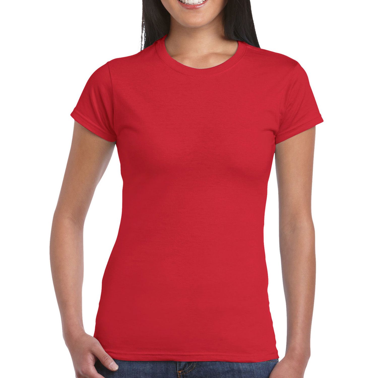 Summer Shirt Pure Color Slim Fit Women T-shirt