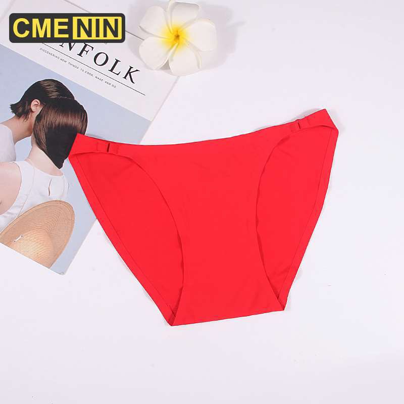 [CMENIN Girls] Ins Style Nylon Soft Panties for Woman Soft Thongs Female Underwear Sleeping Wear P0117