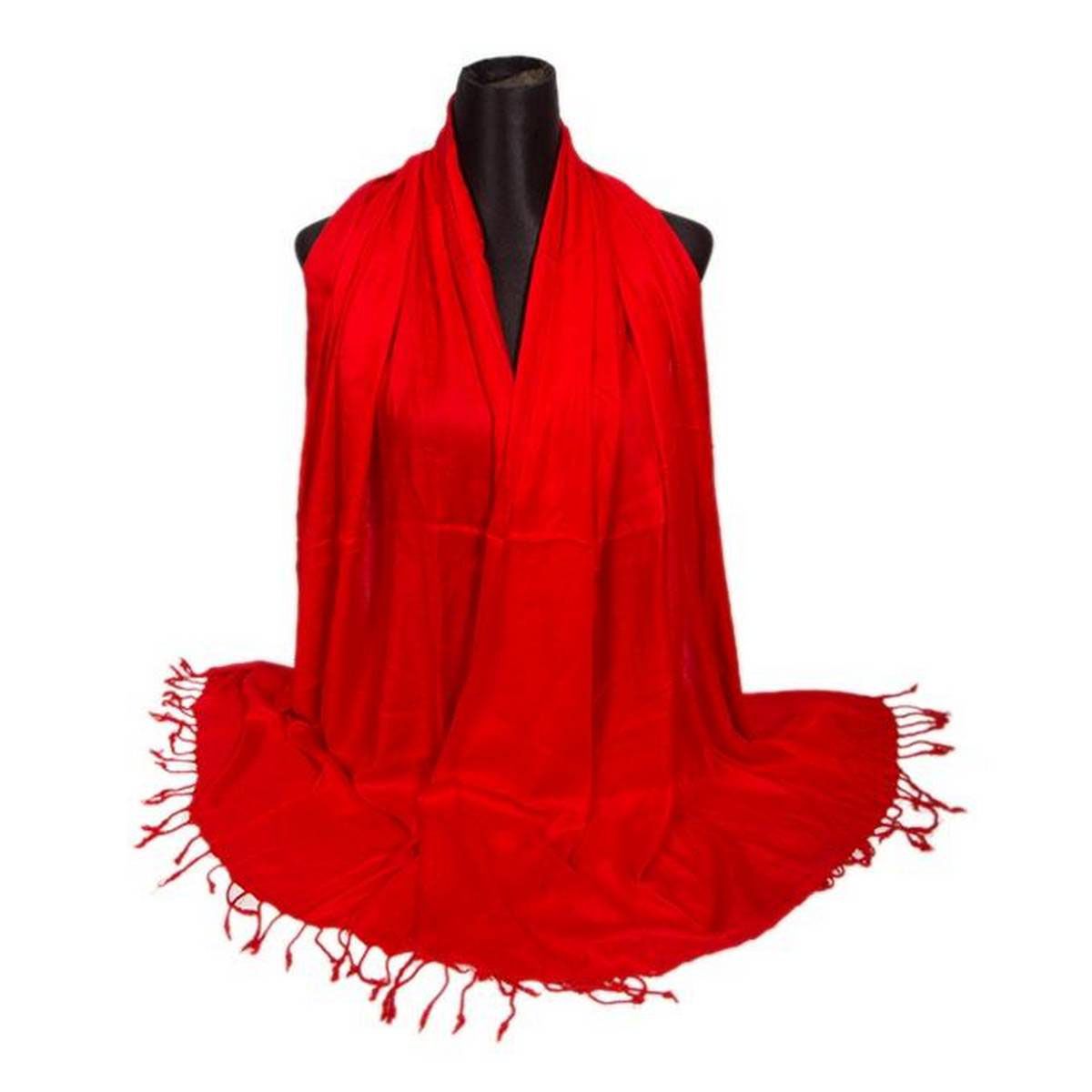 Red Soft Linen Hijab For Women