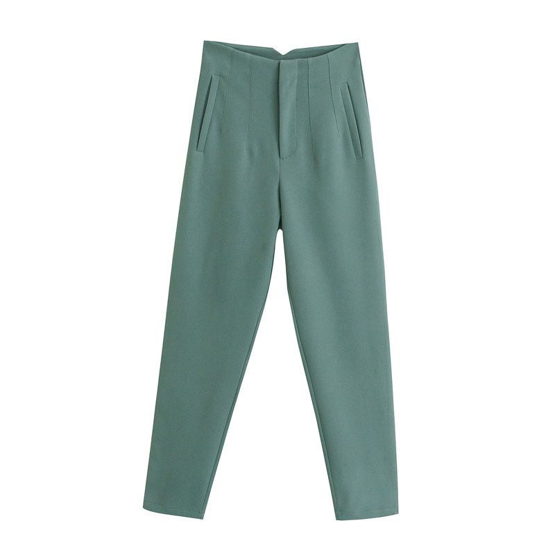 Za Pants spring casual chic women pantss fashion high-waist pantss commuter office street women pants