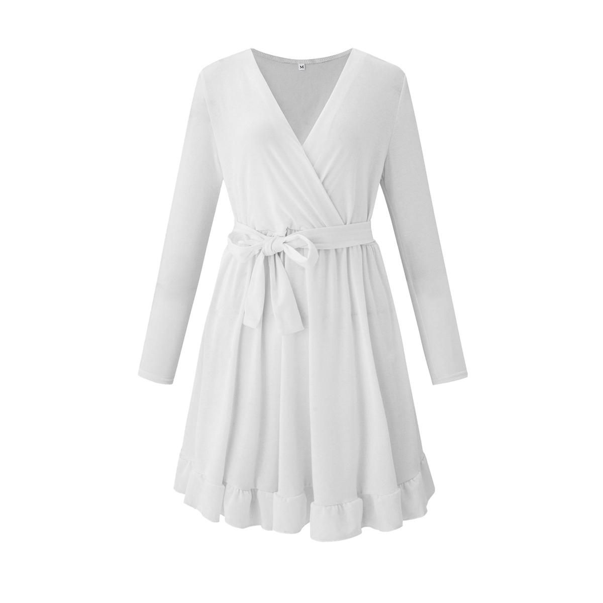 Pleated Dress Comfortable Tight Waist Women Pleated Dress