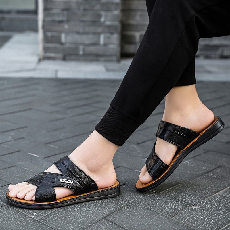 2021 Summer New Fashion Gladiator Shoes Classics Flat Slip-on Shallow Men's Sandals Breathable Comfortable Non-slip for Beach