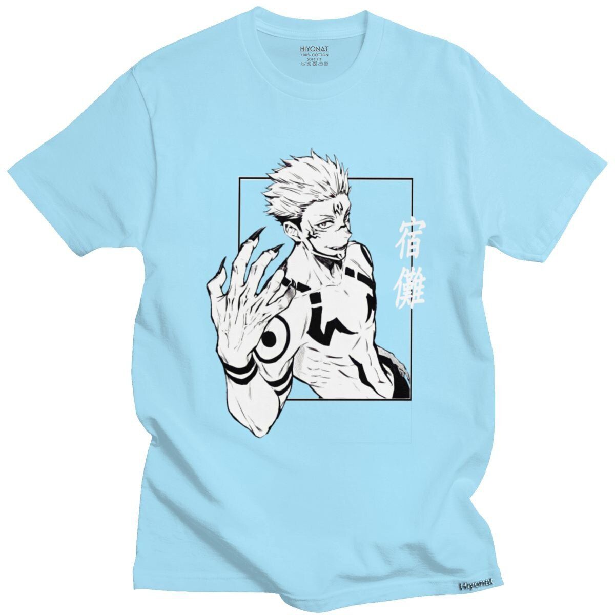 Kawaii Cool Anime Jujutsu Kaisen T Shirt Men Short Sleeve Manga Graphic Tshirt Cotton T-shirt Ryomen Sukuna Tee Tops Clothing
