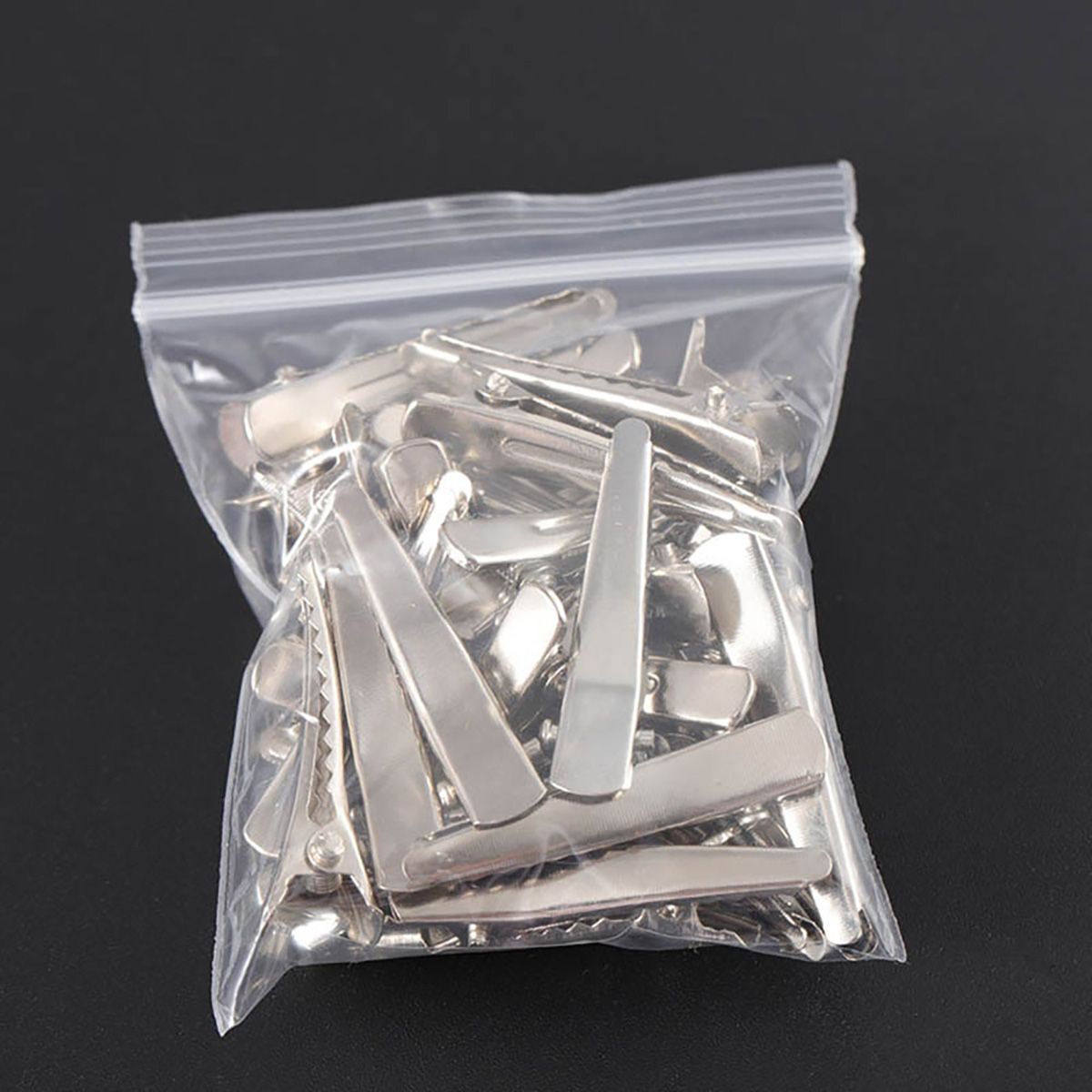 10pc 25/30/35/45/50/60mm Hair Clip Single Prong Alligator Hairpin With Teeth Blank Setting Jewelry Making Base For DIY Hair Clip