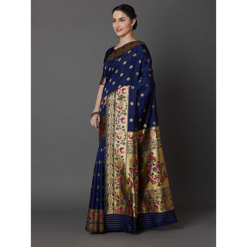 Latest Designed Exclusive Printed Silk Saree With Blouse Piece For Women-20