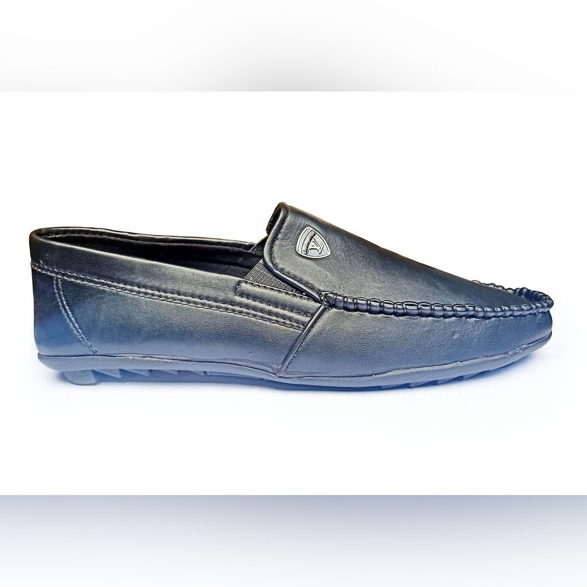 Fashionable Leather Loafers for Men (Black_Super Soft) - Shoe