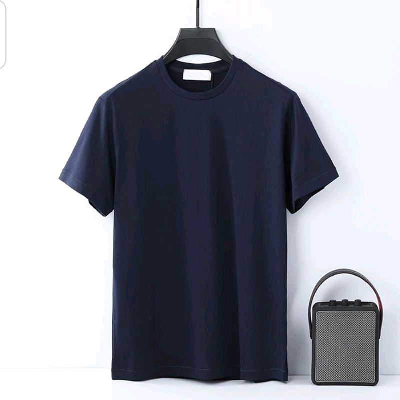 S-001 20SS top quality spring and Summer loose round neck short-sleeved T-shirt men and women solid color