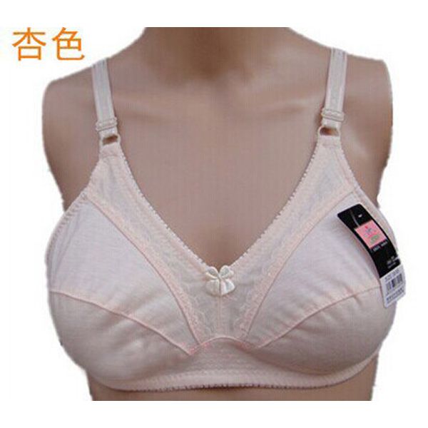 3pcs/lot 34 36 38 40 42 a b cup wireless bra young girl bra cotton underwear bra Mothers Middle-aged and old bra