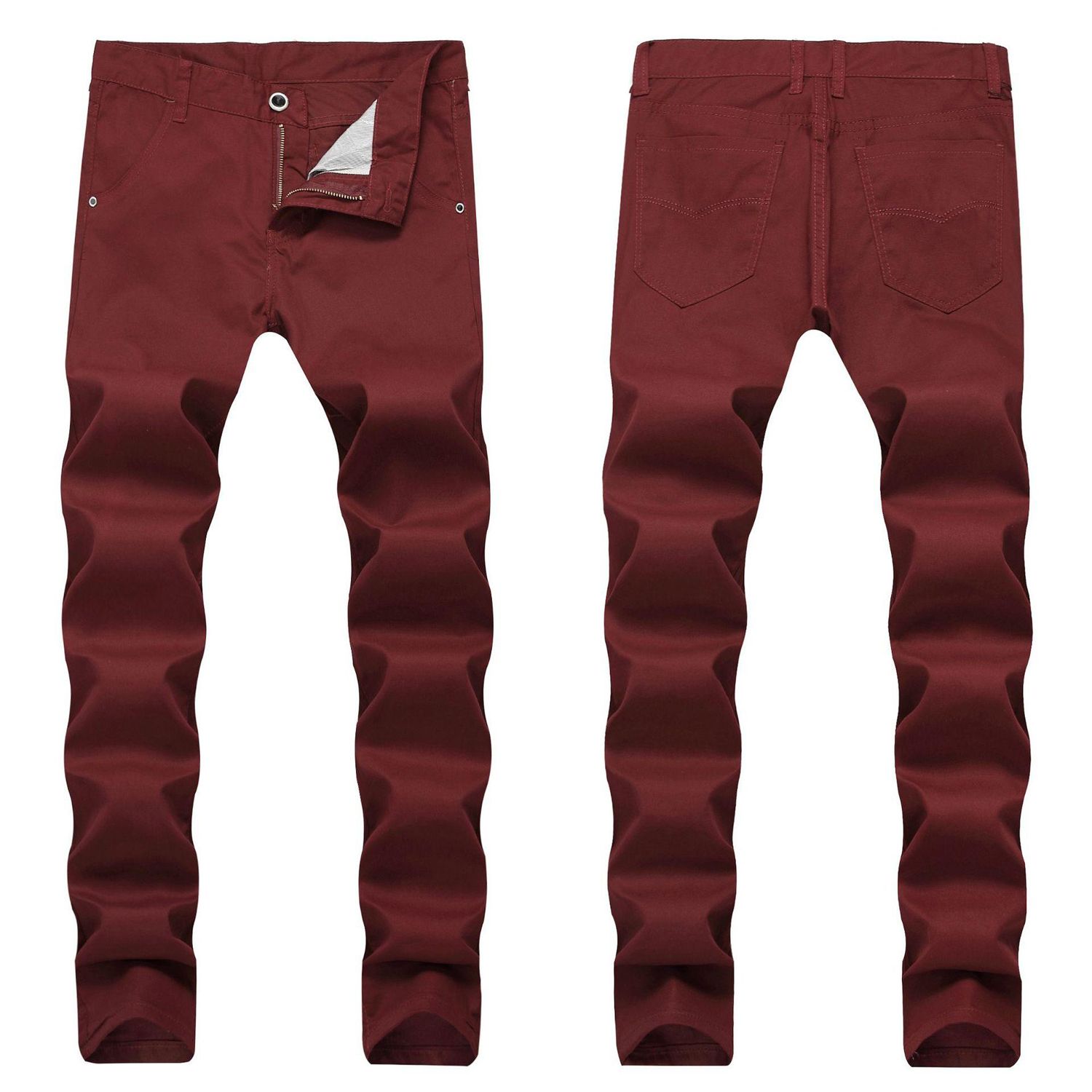 Fashion Men Business Casual Pants Cotton Slim Trousers Summer Long Pants