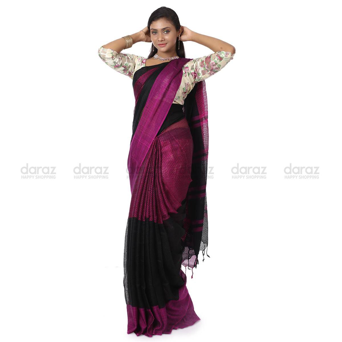 Half Silk Party Sharee Without Piece For Women's By Sells Bazar BD