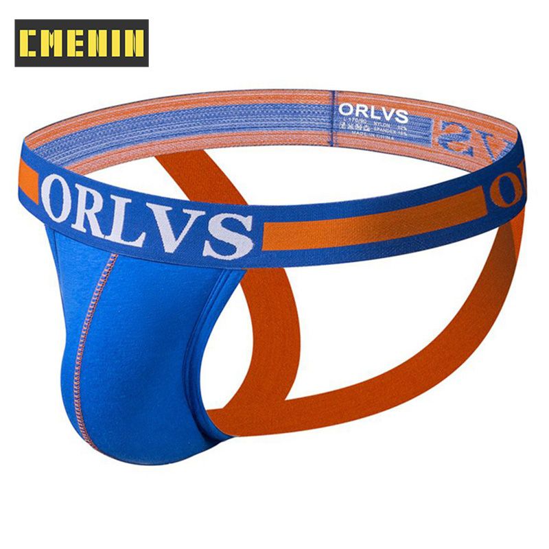CMENIN 1pcs ORLVS (1 Pieces) Print Milk Fiber  Men Underwear thongss Mens Jockstrap  thongss And G strings CMENIN 1pcs Quick Dry Letter Innerwear OR96