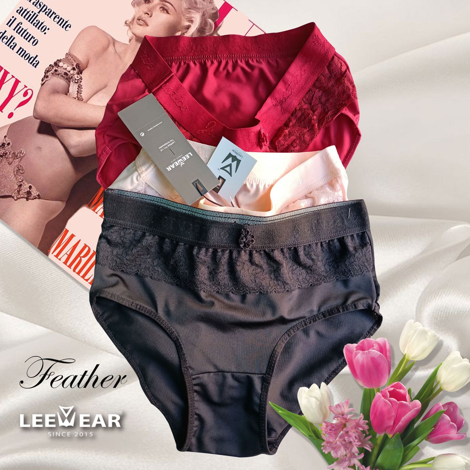 Ladies underwear china silk pantie- 2pieces