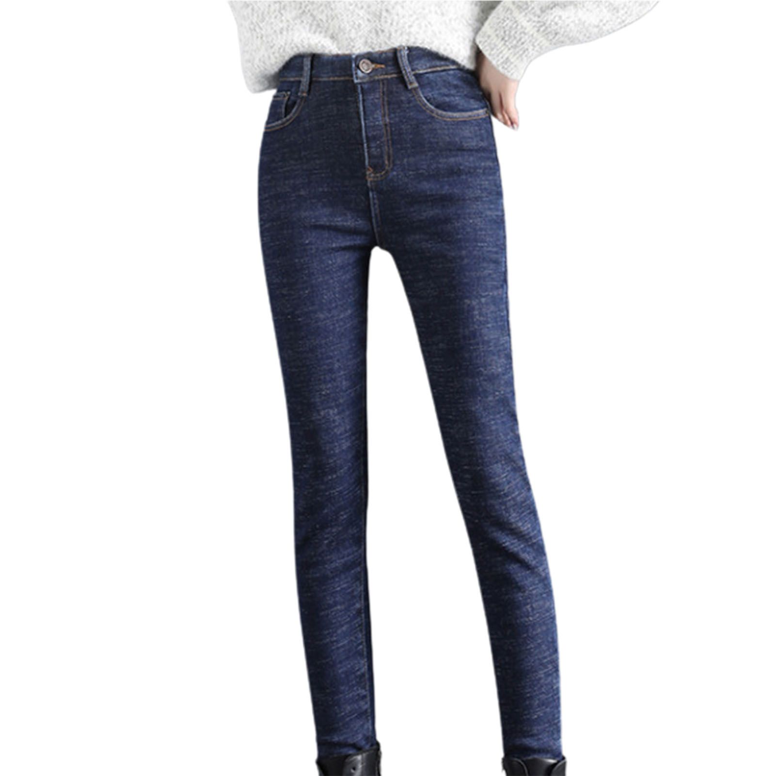 Winter Pants Elastic Leisure Women Jeans
