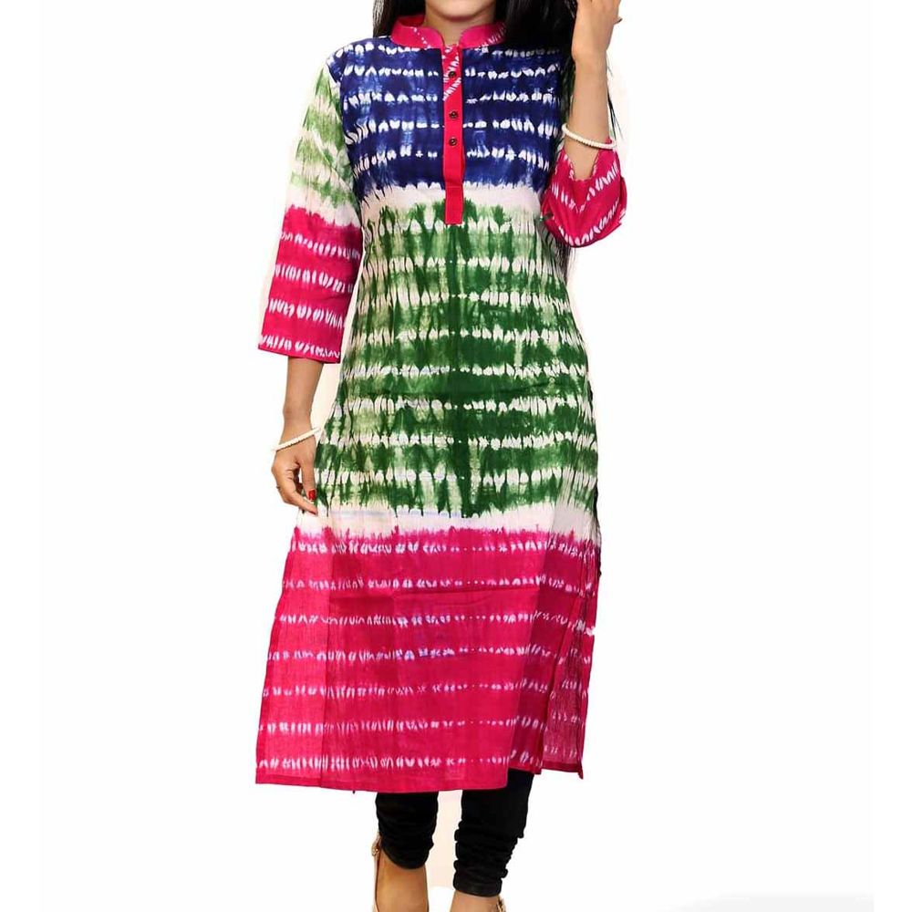 Multicolor Cotton Batik Kurti (One Pcs) For Women