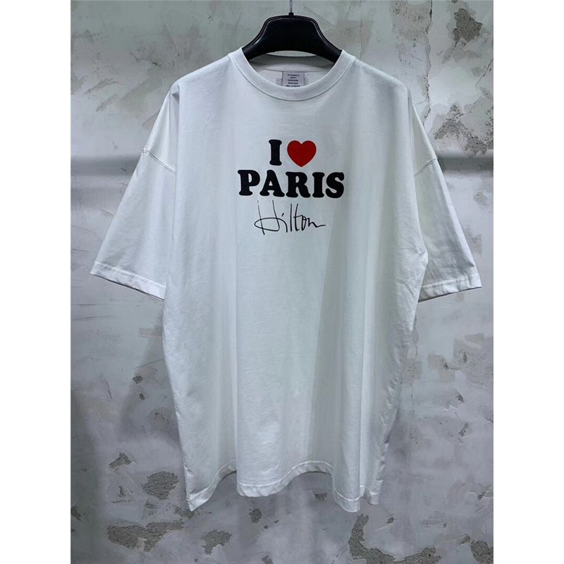Sticker Vetements Women Men T-Shirts 1:1 High quality Oversize 280g Combed Cotton Vetements Tees Vetements T shirt