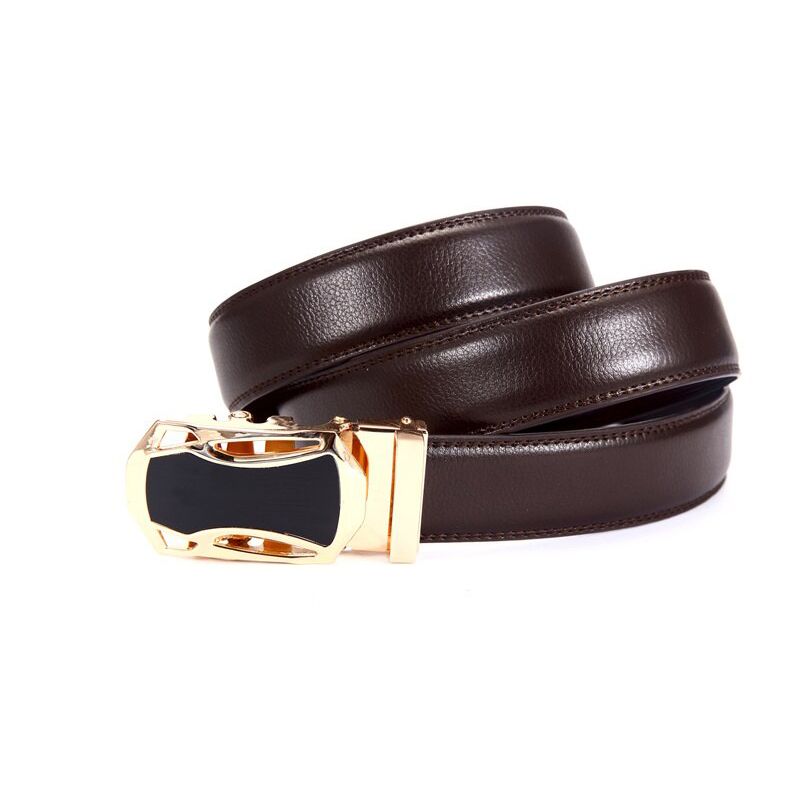 DESTINY leather belt men luxury brand designer belts strap male for jeans silver