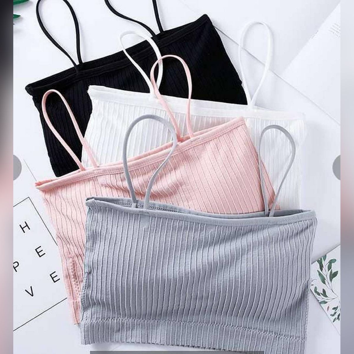 Teen Fashion bra soft (Pink))