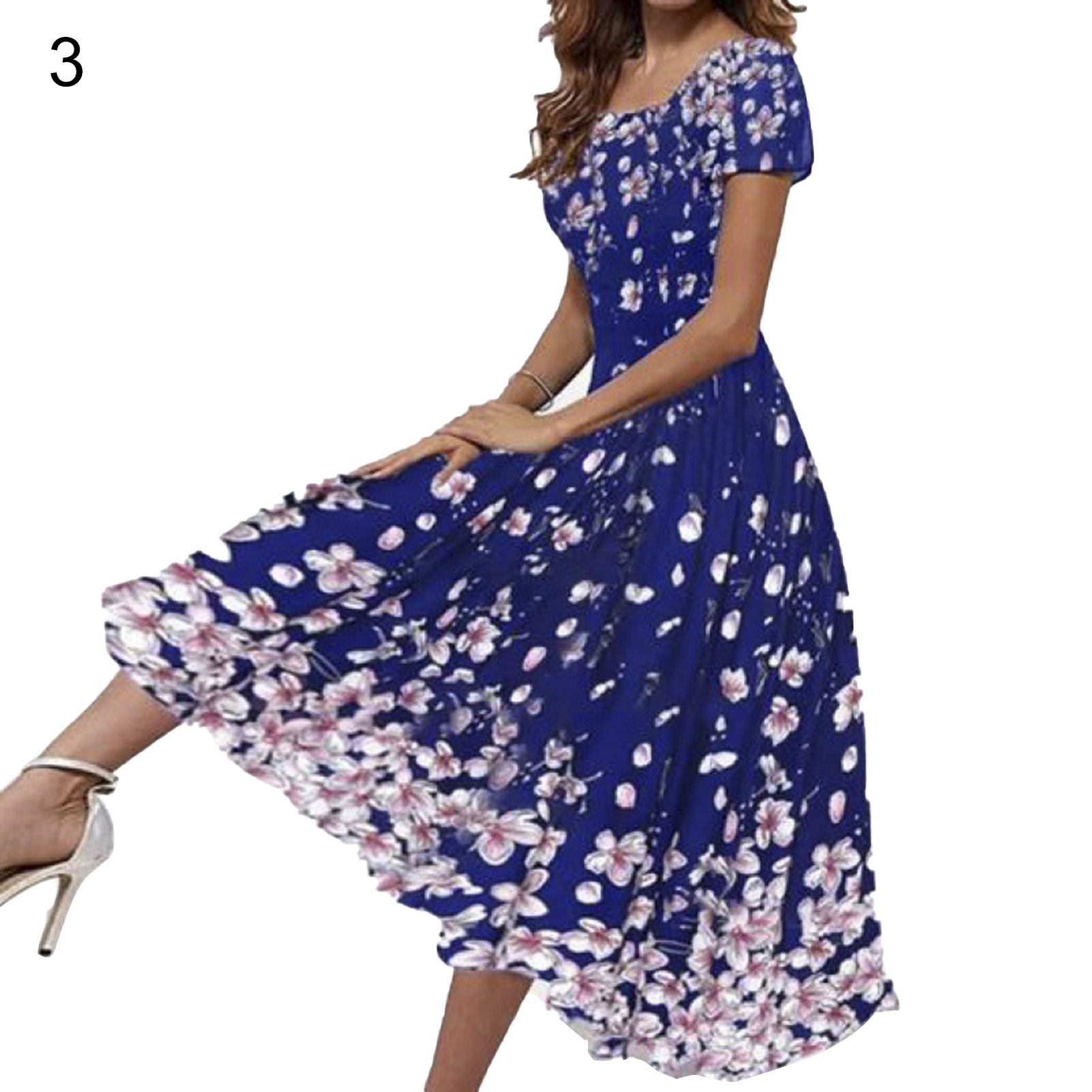 Party Dress Loose Hem Casual Lady Dress