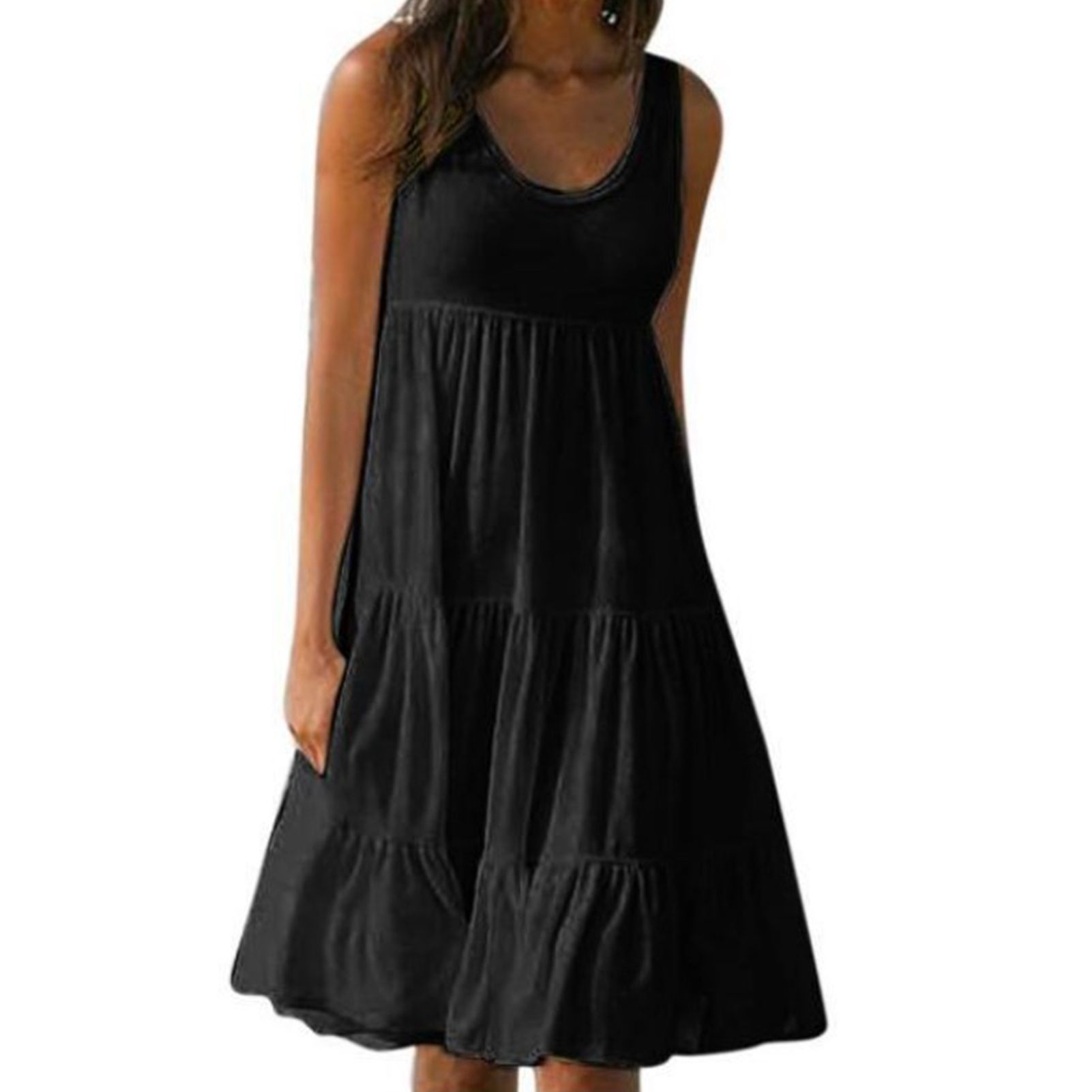 Beh Dress Off Shoulder Pure Color Loose-fittingdi Dress