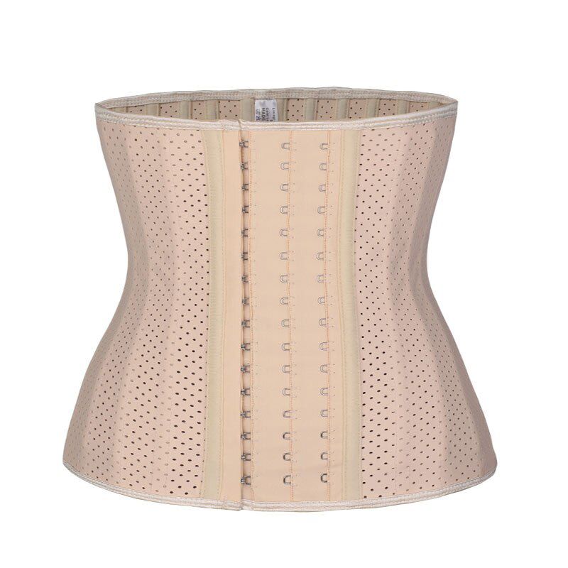 30cm Height Breathable Latex Waist Trainer 25 Steel Boned Corset Waist Cincher Slim Modeling Strap Women Body Shaper 9095
