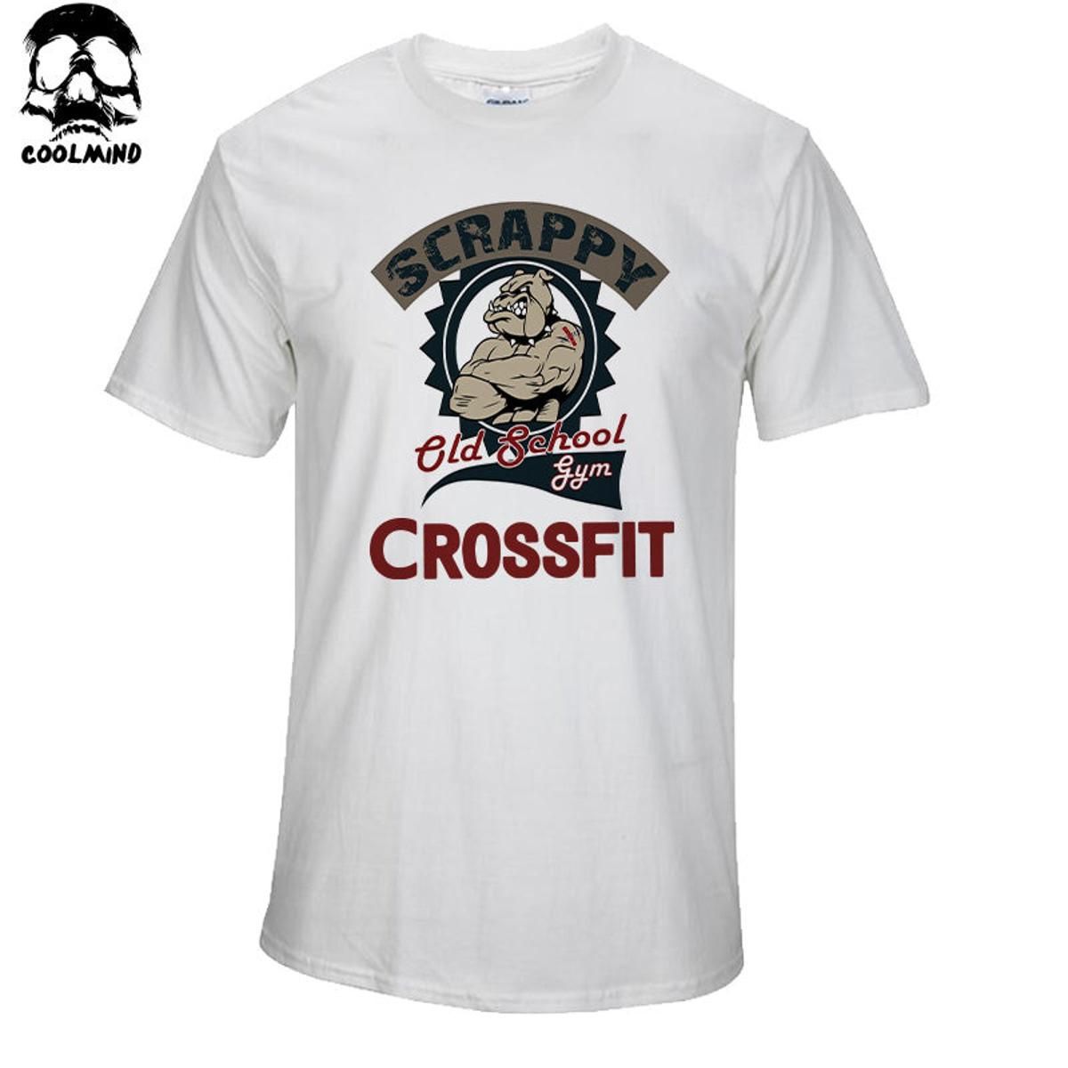 100% cotton Men T-Shirt Male casual T shirt Homme Summe CROSSFIT design t-Shirts Men's Tee Shirts Man Clothes