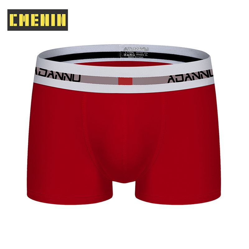 CMENIN 1pcs Cotton Men Underwear Boxer Trunks Quick Dry Mens Boxershorts Underpants Boxers Letter AD45