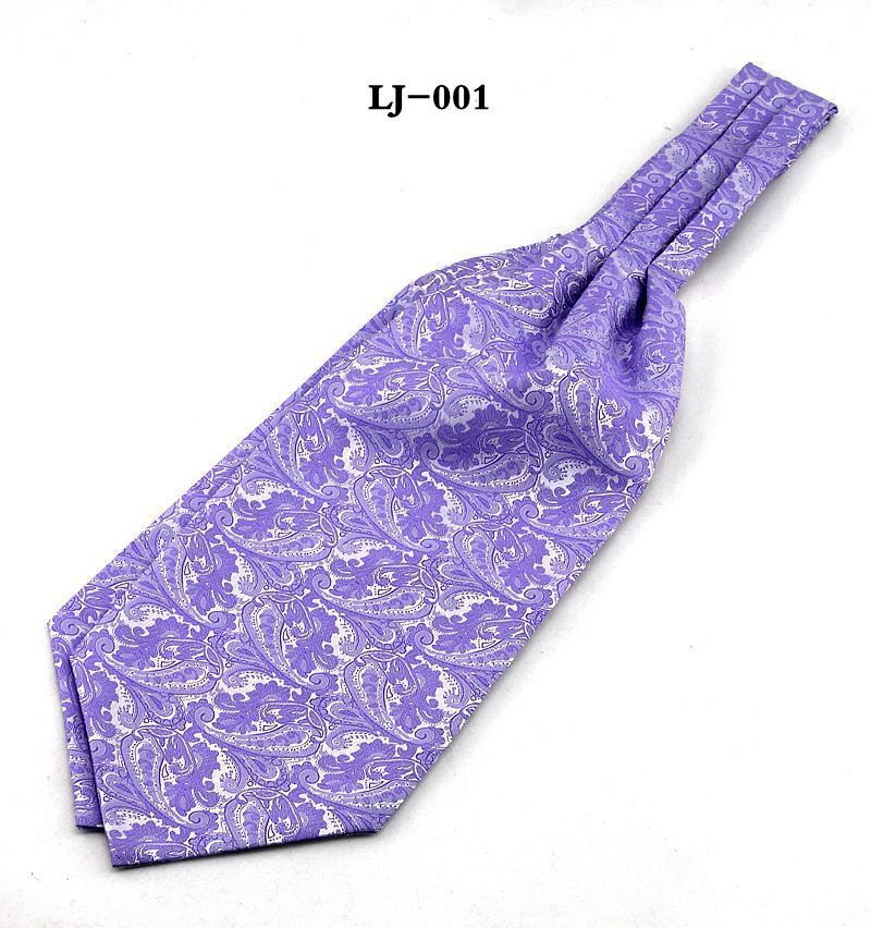Mens Fashionable Ascot Tie Shirt Scarf Jacquard Ascot Tie