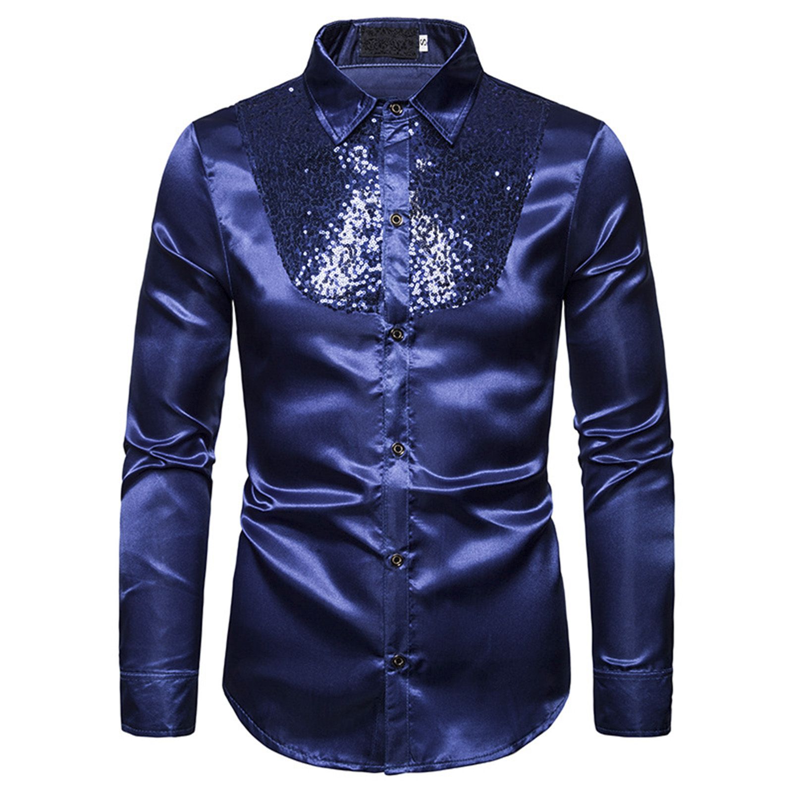Shirt Sequin Cardigan Male Shirt