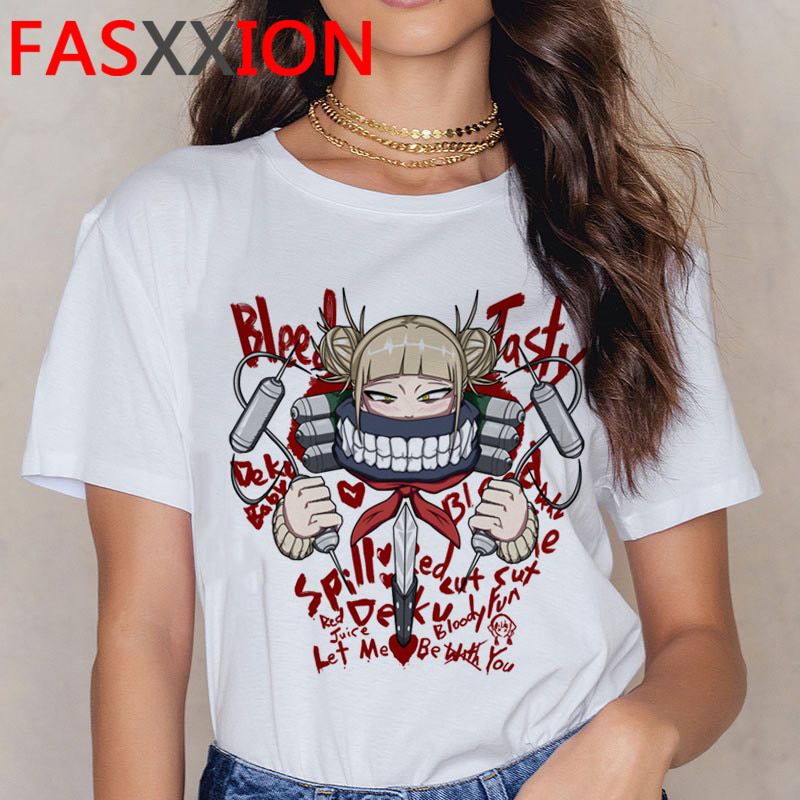 My Hero Academia Funny Cartoon T Shirt Men Boku No Hero Academia anime T-shirt Himiko Toga Graphic Tshirt Hop Top Tees Male