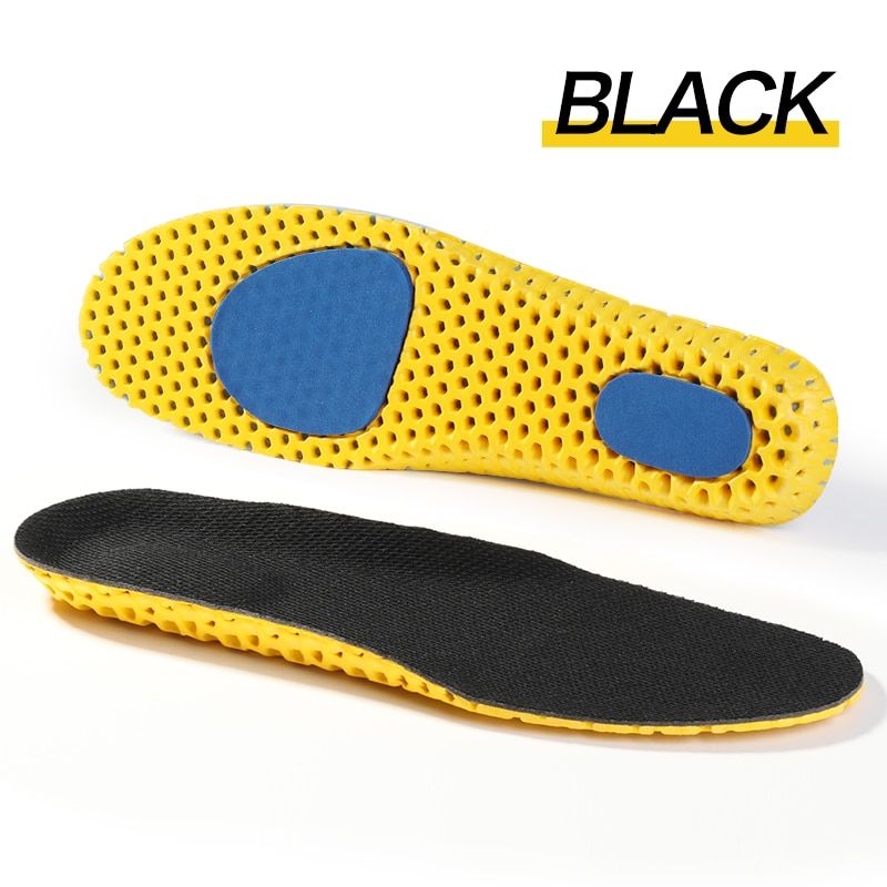 FootMaster Elastic Shock Absorbing Shoe Insoles Breathable Honeycomb Sneaker Inserts Sports Memory Foam Shoe Insole Uni