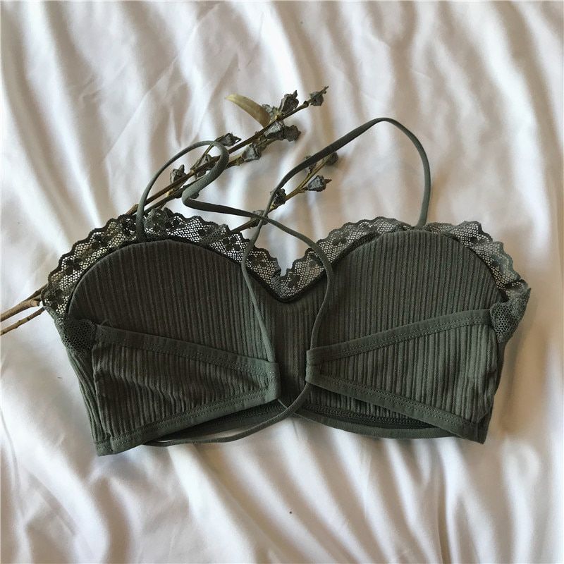Backless  Bra Push Up Bras for Women Lingerie Wire Free Bralette Seamless Underwear Cotton Bralette