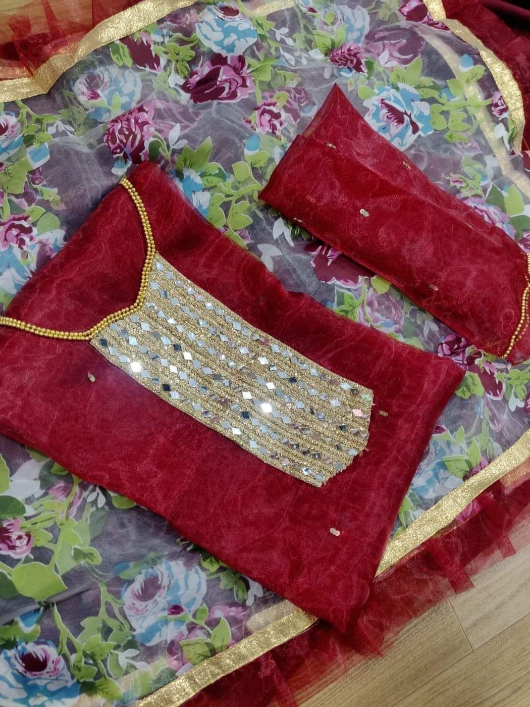 Exclusive Three Piece Georgette/Jorjet Embroidery Work Salwar Kameez For Women