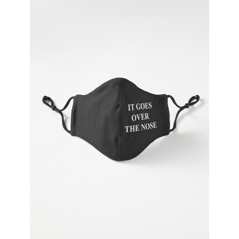 It goes Over The Nose Funny Text Six Layer Face Mask Tiktok Mask For Men And Women Gaming Mask With Adjustable Ear Loop And Digital Print Face Mask Graphics Print Anime Mask