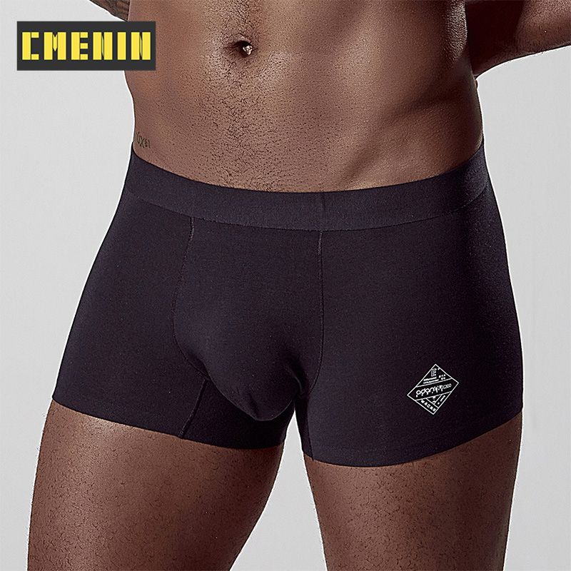 CMENIN Fashion   Polyester  Men Underwear Boxer Trunks Quick Dry Mens Boxershorts Underpants Boxers Letter AD308