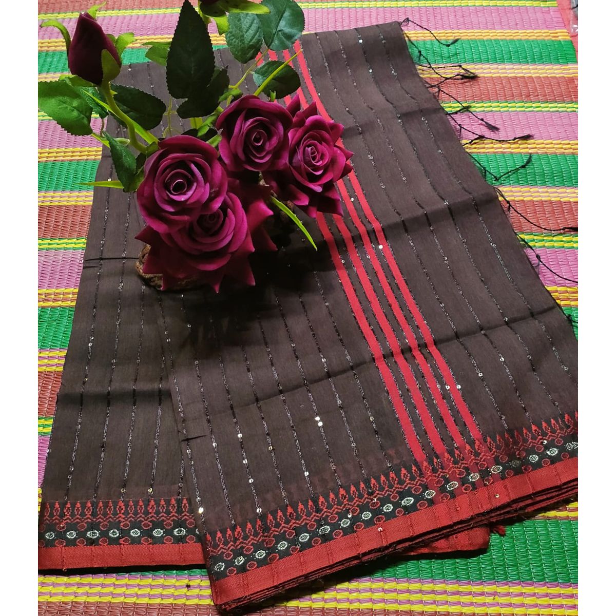 Exclusive Tangail Half Silk Chumki Saree for Women By Jamdani Gallery